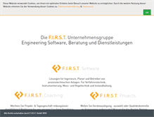 Tablet Screenshot of firstgmbh.de